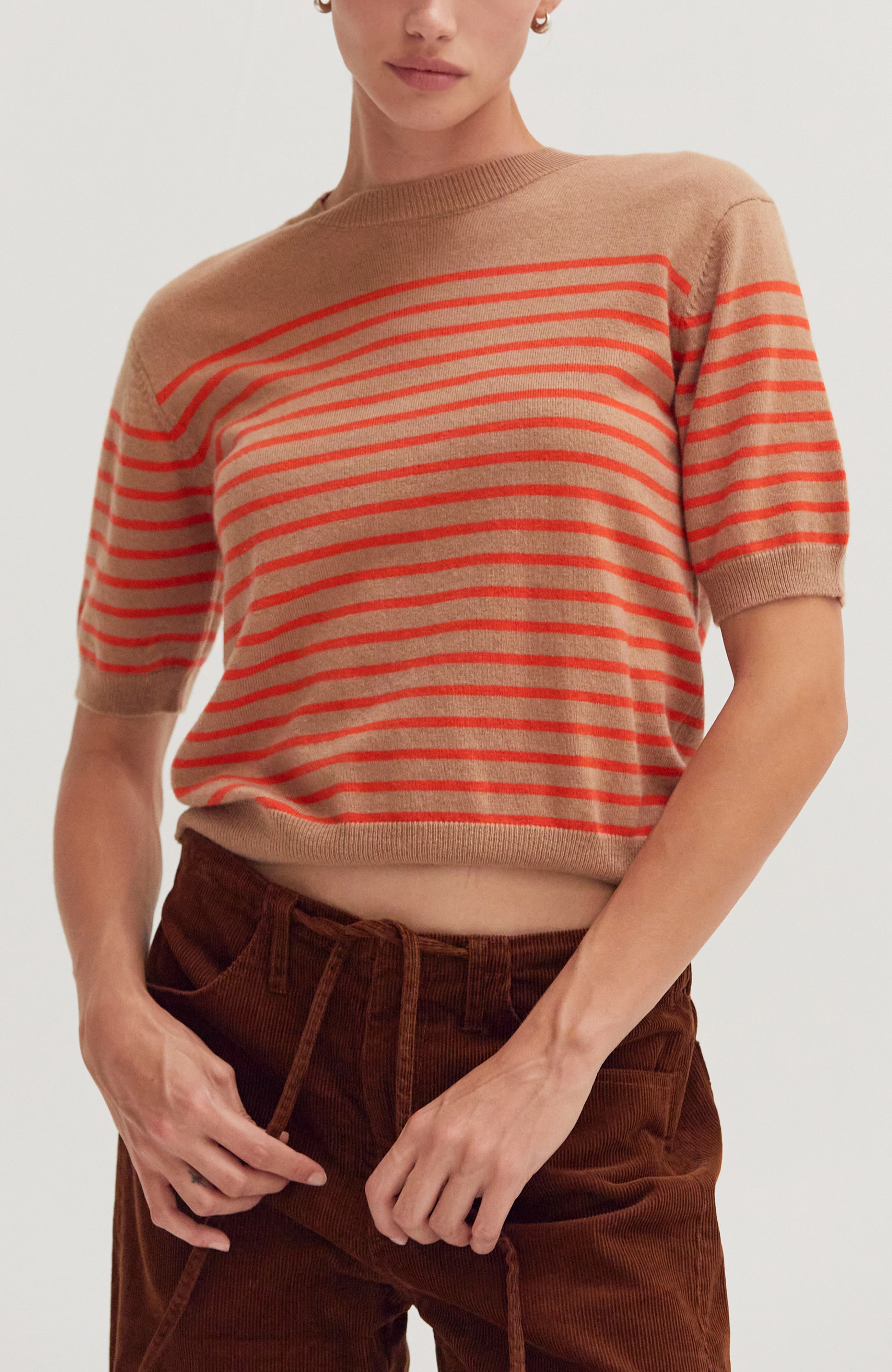 Taupe/Orange