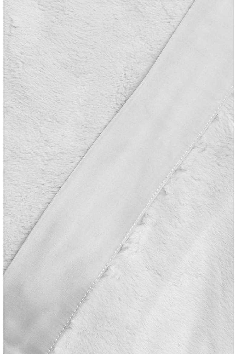 Giraffe at Home Luxe™ Faux Fur Throw, Alternate, color, SILVER