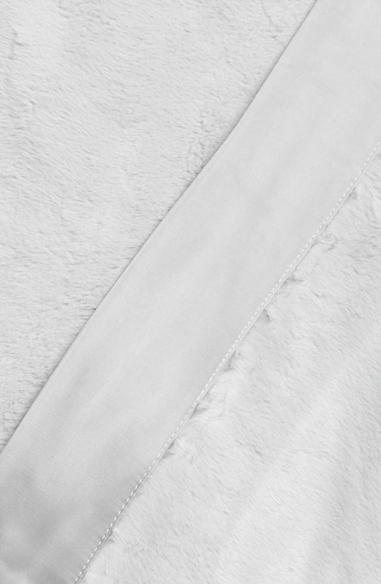 Little Giraffe Giraffe at Home Luxe<sup>™</sup> Faux Fur Throw, Alternate, color, Silver