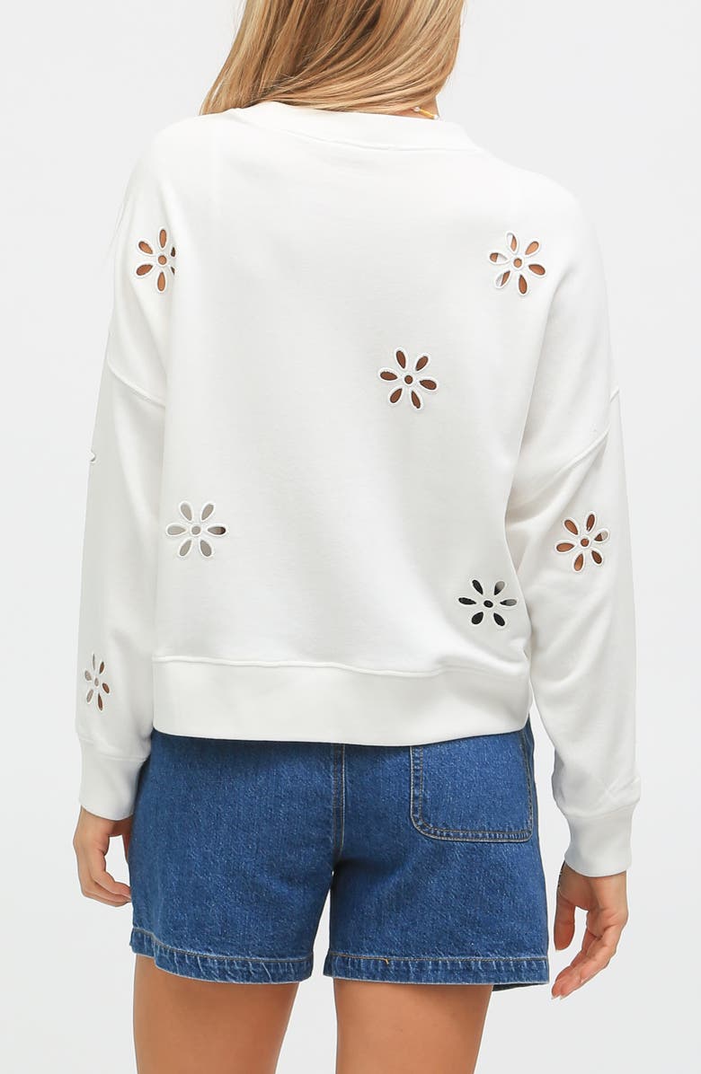 Electric & Rose Eyelet Accent Sweater, Alternate, color, 