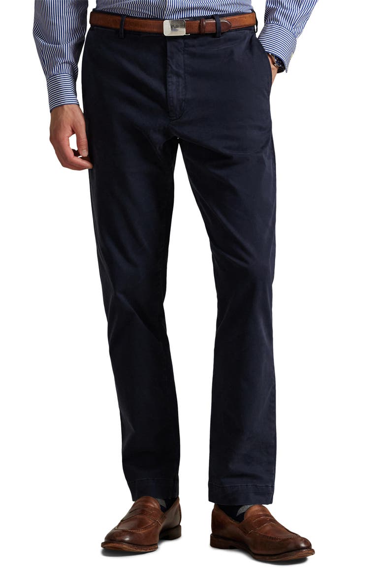 Jarrett Slim Fit Sateen Pants, Main, color, AVIATOR NAVY