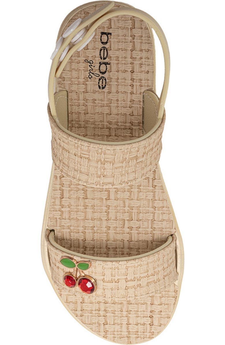 bebe Macey Cherry Sandal, Alternate, color, Tan