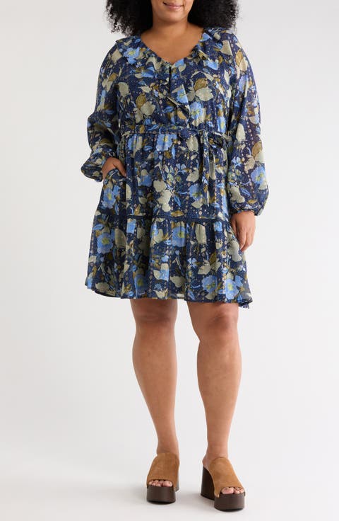 Long Sleeve Ruffle Minidress