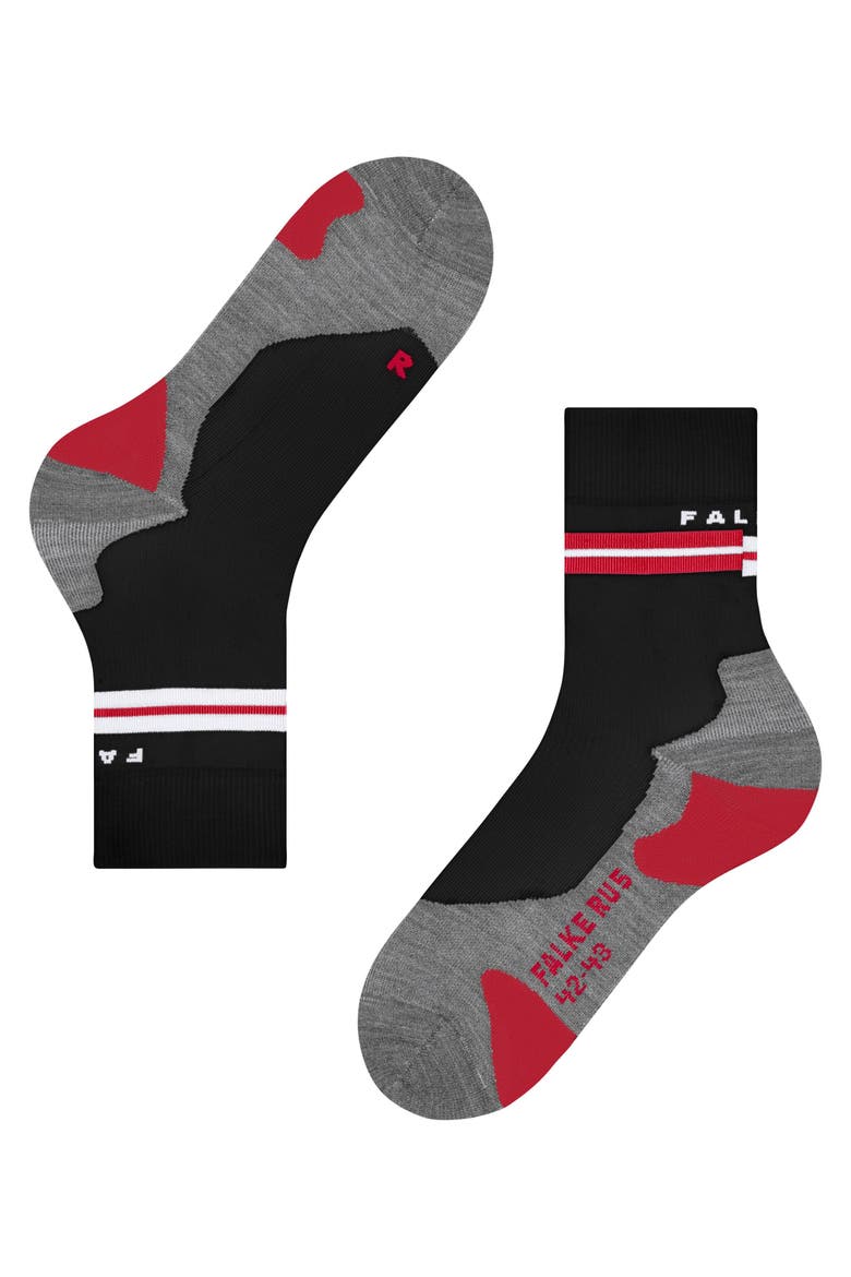 RU5 Race Running Socks, Alternate, color, Black