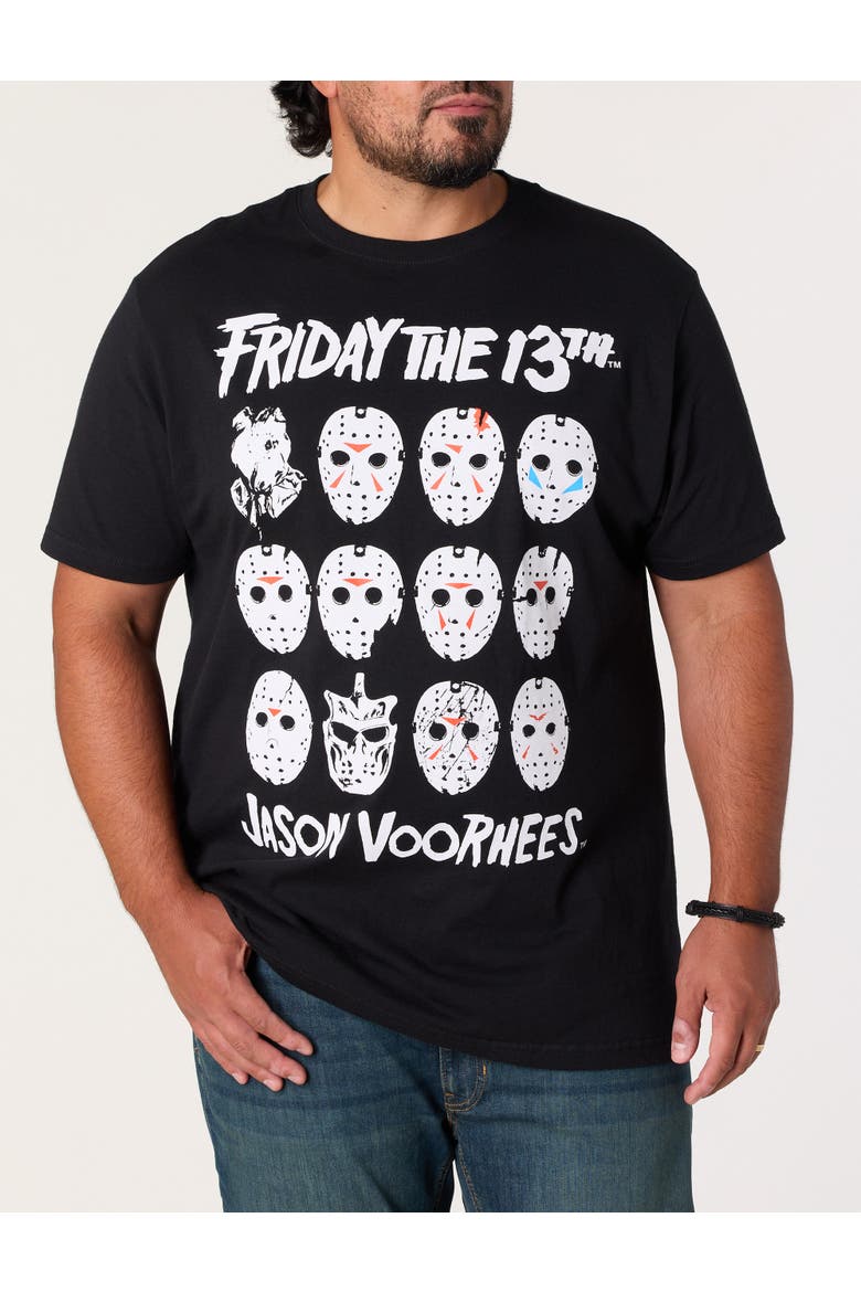 Big & Tall Friday The 13th Graphic Tee, Main, color, BLACK