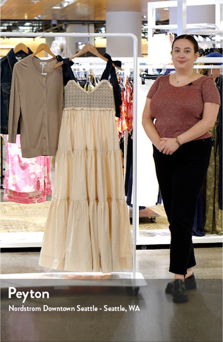 Bluebell Smocked Bodice Tiered Maxi Sundress, sales video thumbnail