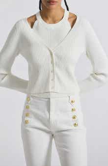 Derek Lam 10 Crosby Lonnie Layered Sweater