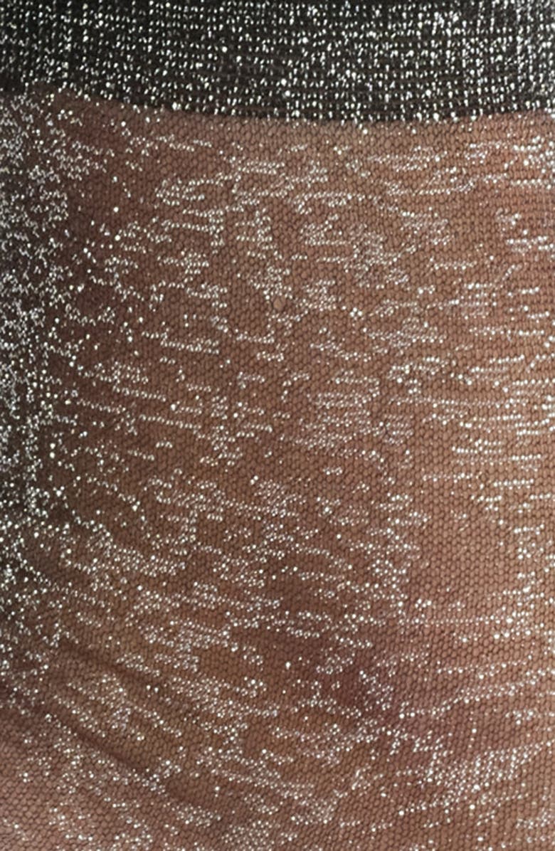 Casa Clara Noelle Sparkle Crew Socks, Alternate, color, Noir