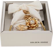 Golden Goose Skins Crystal Flower Charm Shoelaces
