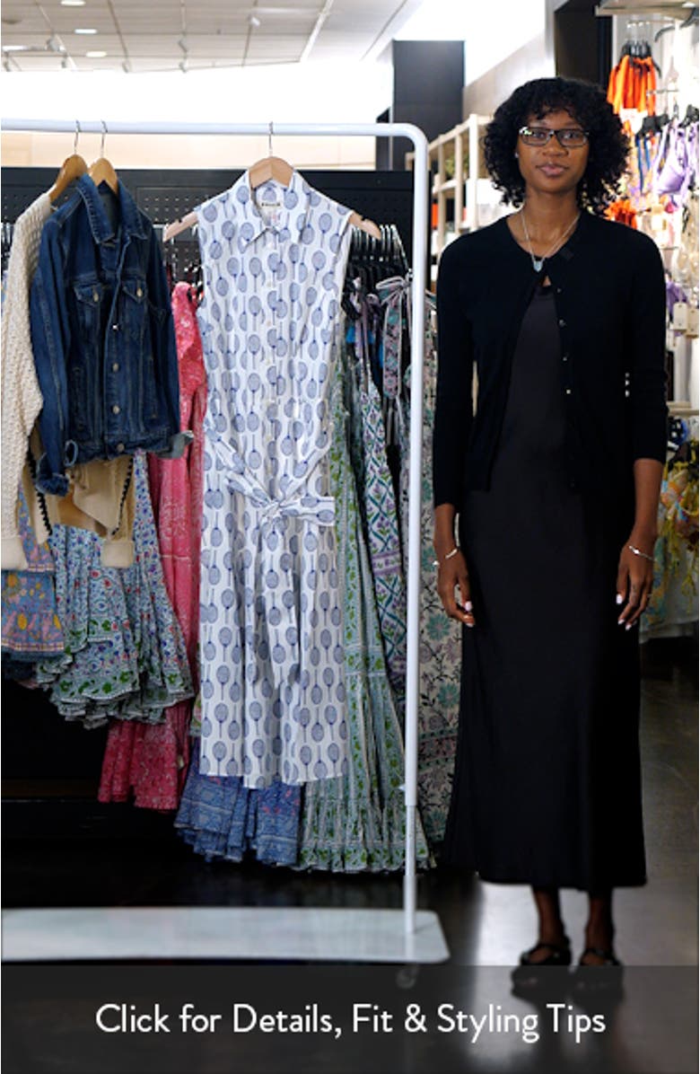 Amy Sleeveless Cotton Shirtdress, sales video thumbnail