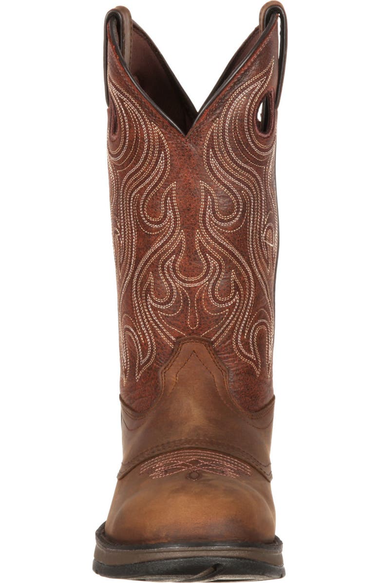 DURANGO Brown Saddle Western Boot, Alternate, color, Dusk Velocity And Bark Brown