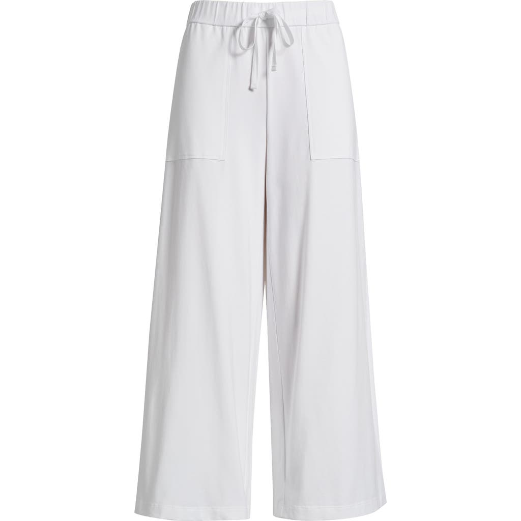 EILEEN FISHER EILEEN FISHER STRETCH ORGANIC COTTON CROP WIDE LEG PANTS