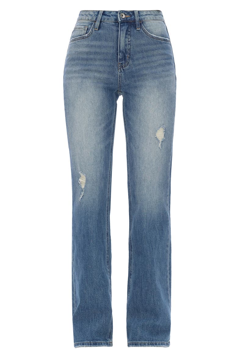 High Waist Bootcut Jeans, Alternate, color, RETRO
