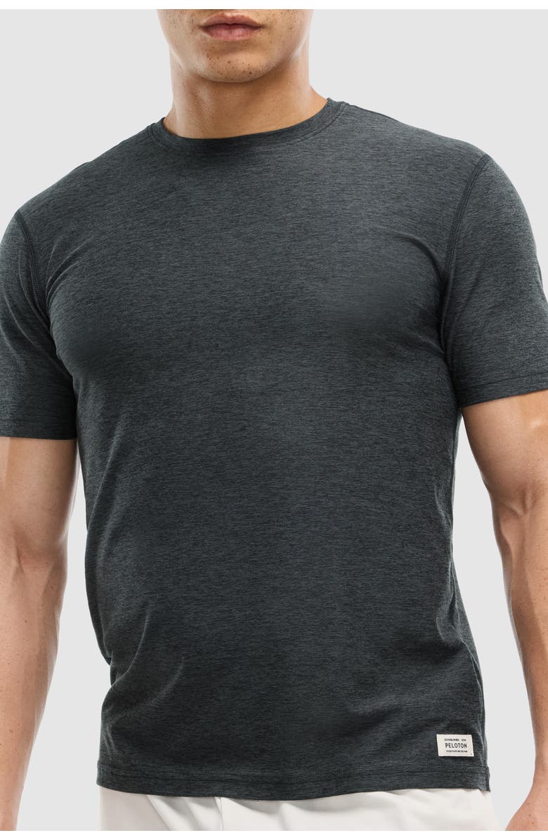 Peloton Dreamblend Set In Short Sleeve, Alternate, color, Heather Grey