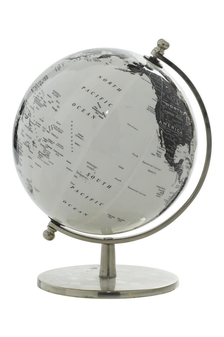 Globe, Alternate, color, WHITE