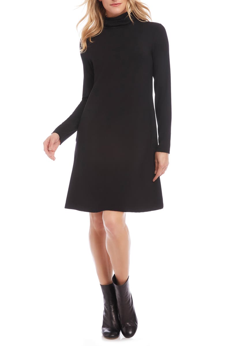 Karen Kane Quinn Long Sleeve Turtleneck Dress, Main, color, 