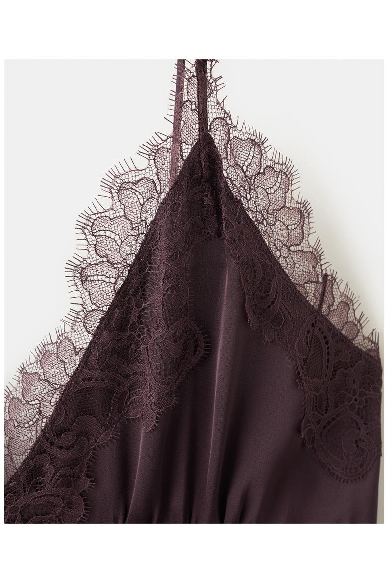 Satin Lace Dress, Alternate, color, LILAC