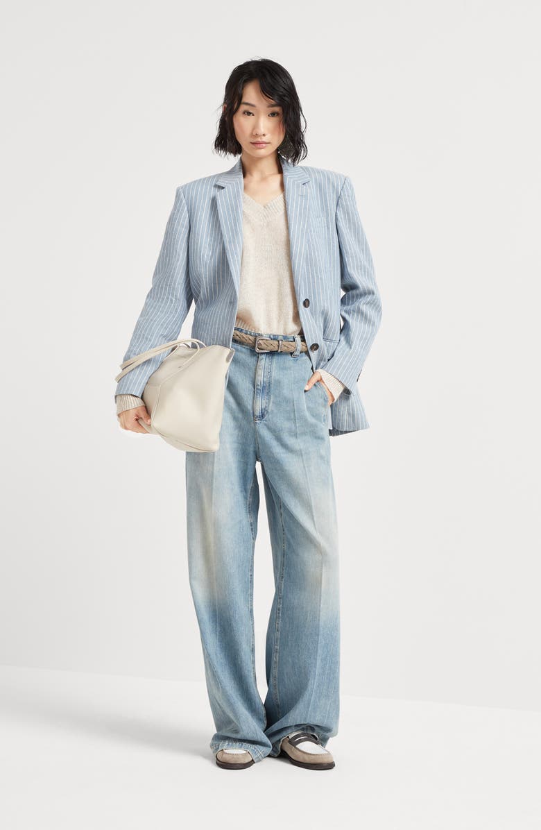 Brunello Cucinelli Soft denim trousers, Alternate, color,