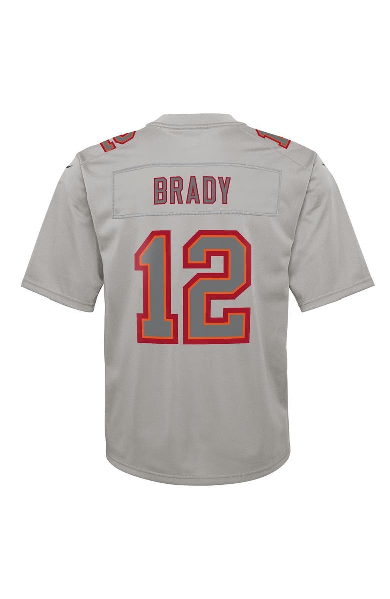 Nike Youth Nike Tom Brady Gray Tampa Bay Buccaneers Atmosphere Game Jersey, Alternate, color, 