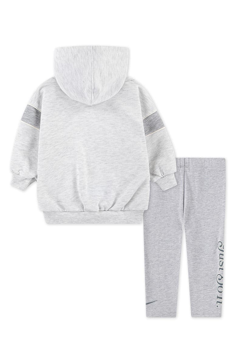 Nike Varsity Prep Hoodie & Leggings Set, Alternate, color, Gak-Light Smoke Gray Heather