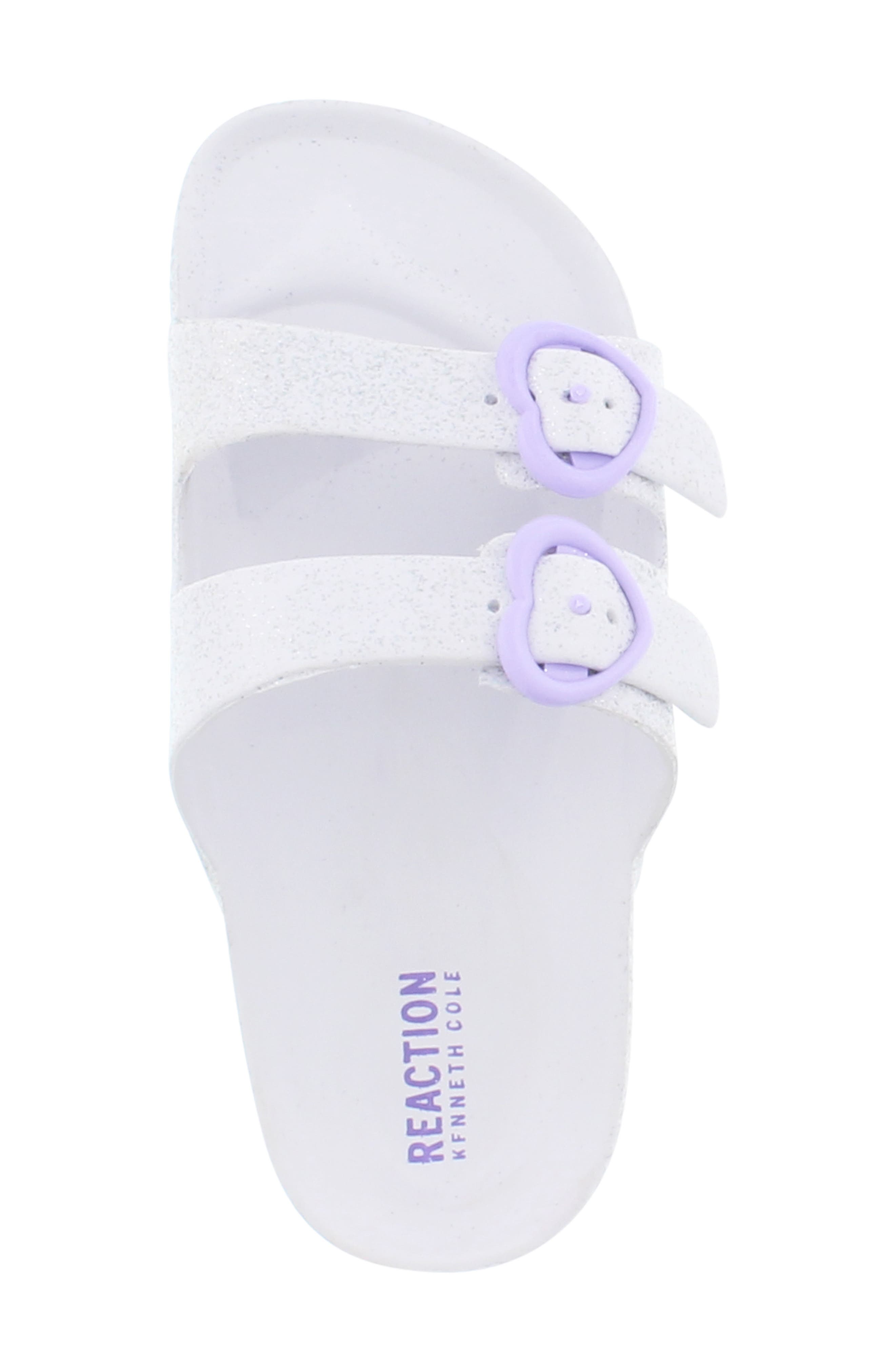 Kenneth Cole Reaction Reaction Kenneth Cole Aqua Love Glitter Slide Sandal, Alternate, color, 