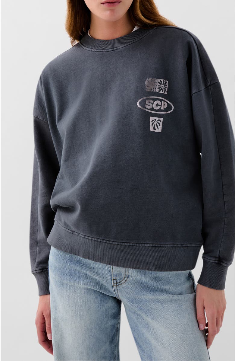 Scalpers Moya Flow Sweater, Main, color, Darkgrey