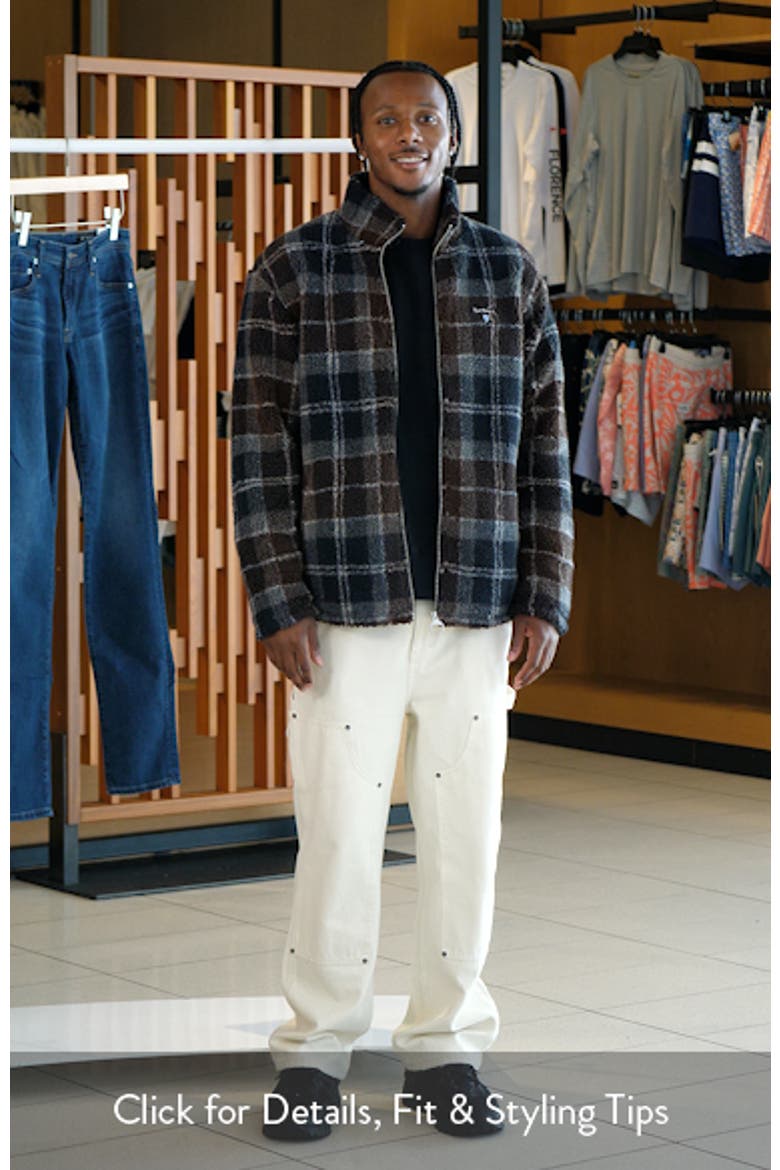 Tartan Faux Shearling Jacket video