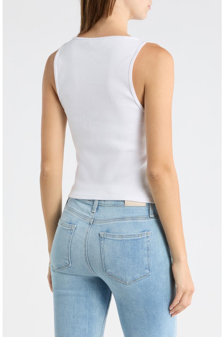 Bali Scoop Neck Tank, Alternate, color, WHITE