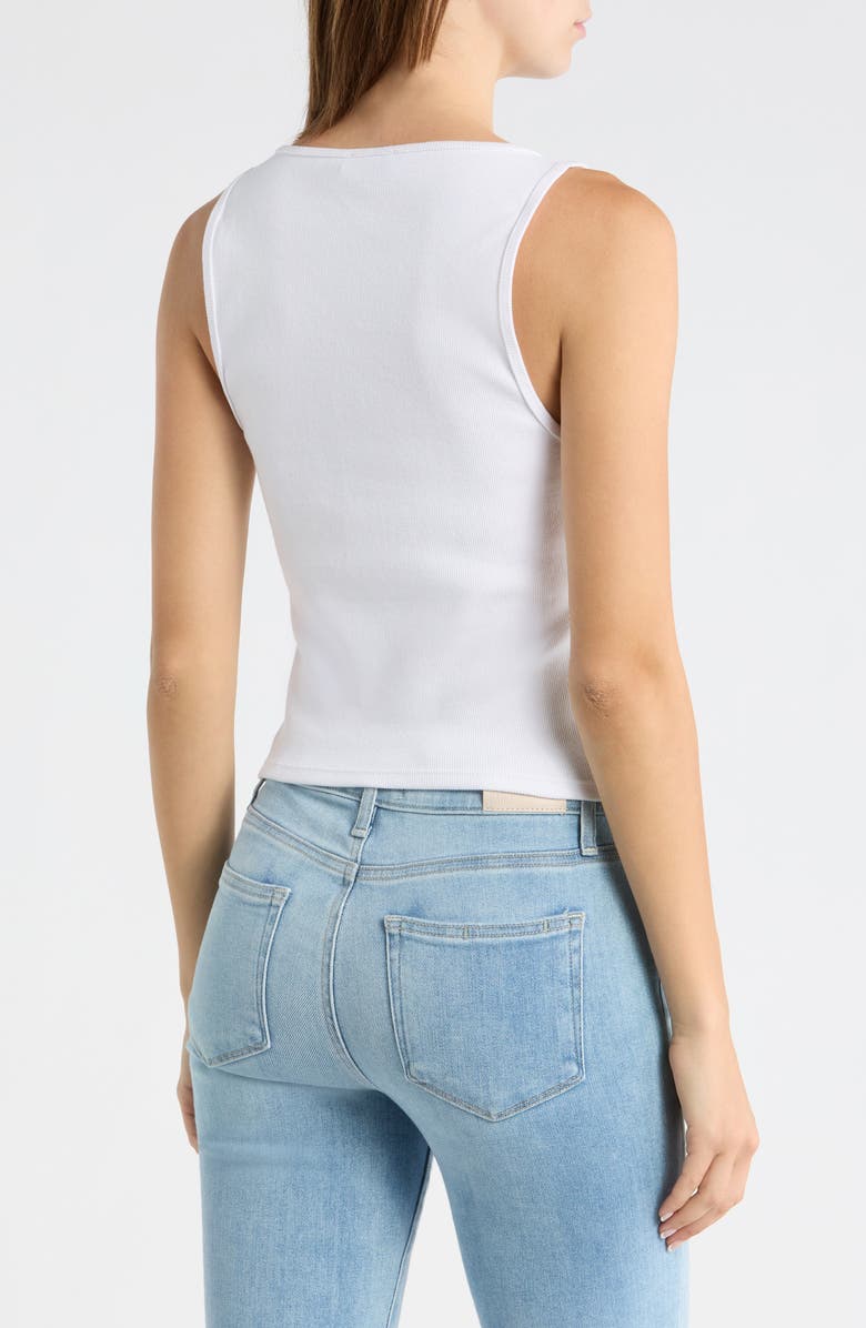 PAIGE Bali Scoop Neck Tank, Alternate, color, White