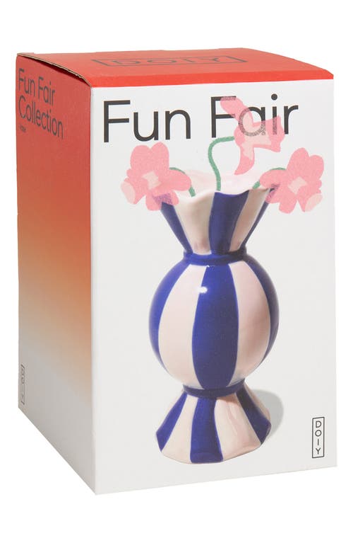 Doiy Funfair Vase In Blue