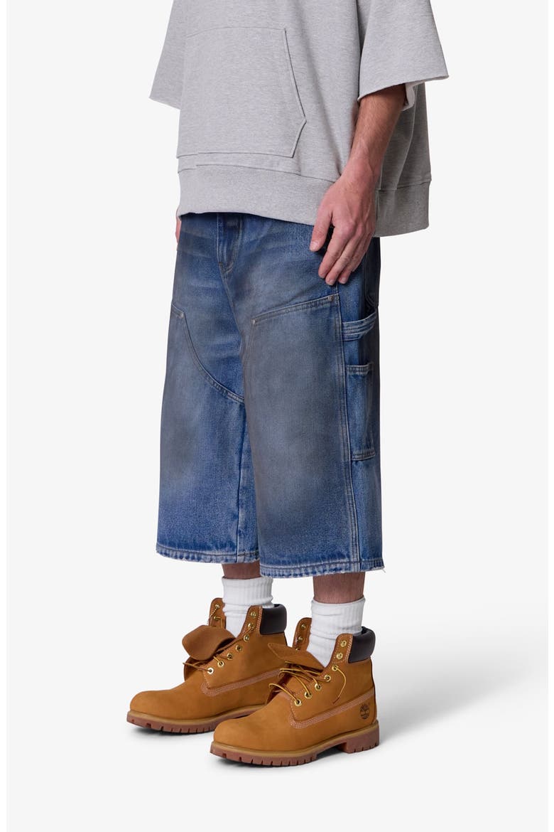 Ultra Baggy Denim Carpenter Shorts, Alternate, color, WASHED BLUE
