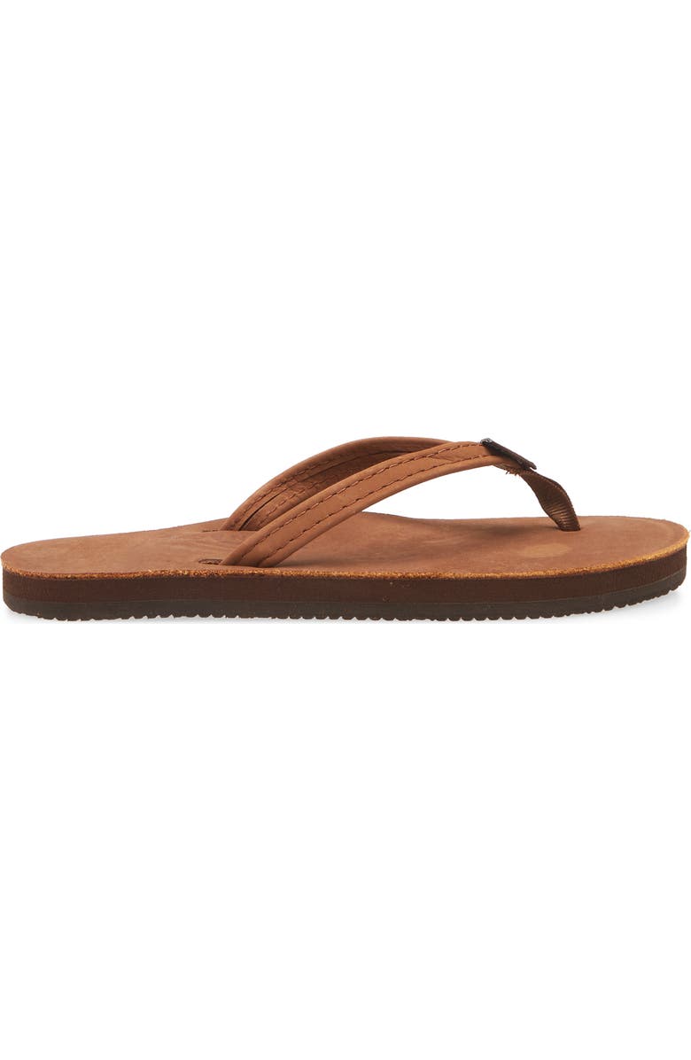 Rainbow<sup>®</sup> Rainbow Narrow Strap Sandal, Alternate, color, Redwood