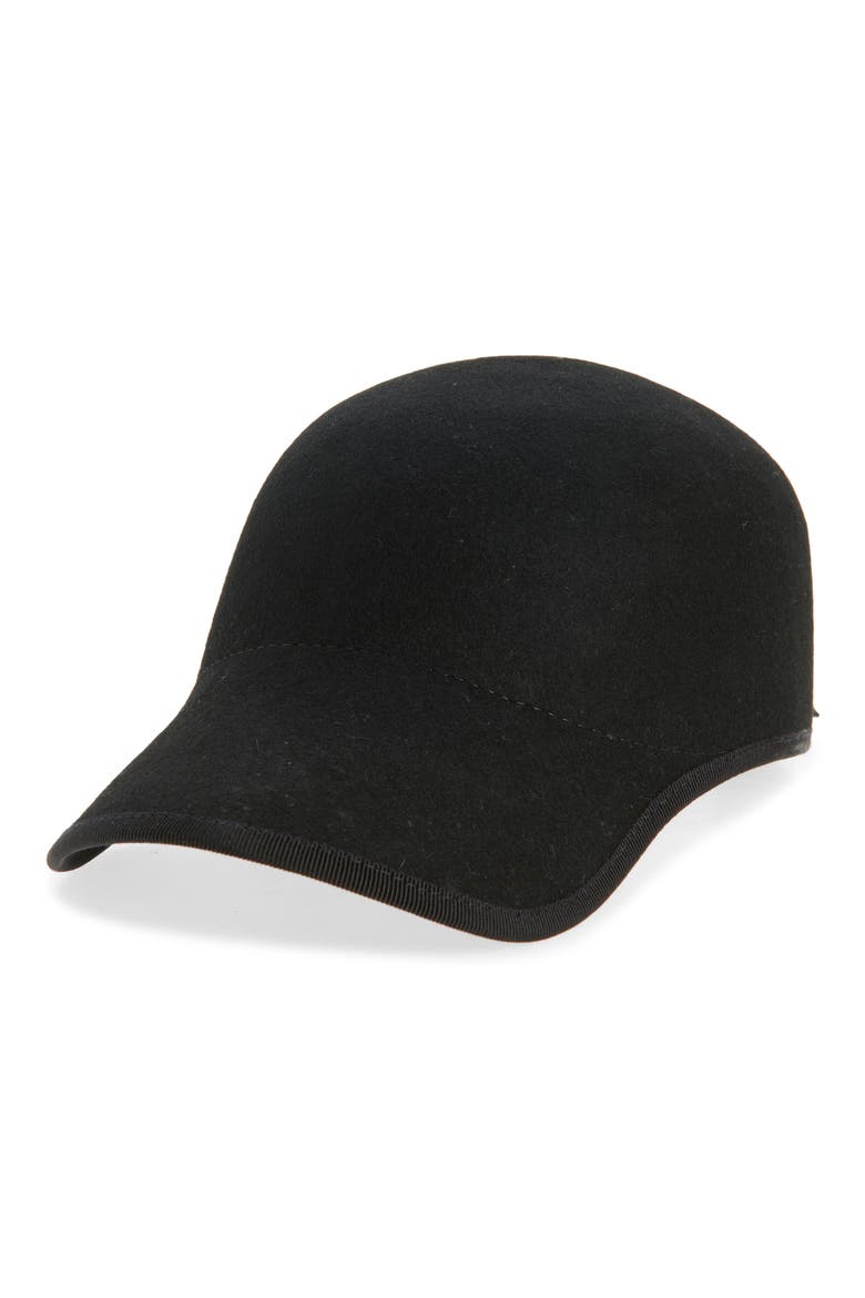 Casquette Wool Baseball Cap, Main, color, BLACK
