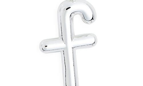 Leith Lowercase Initial Bubble Pendant Necklace In Blue