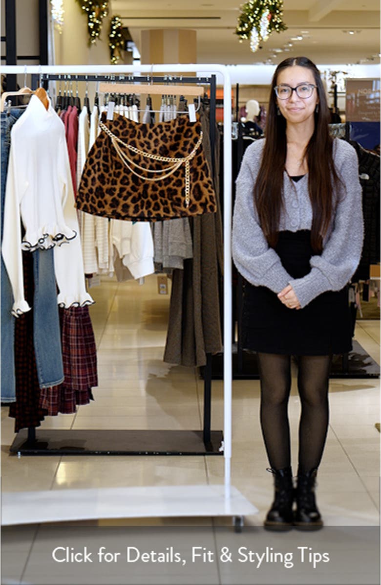 Leopard Print Miniskirt, sales video thumbnail