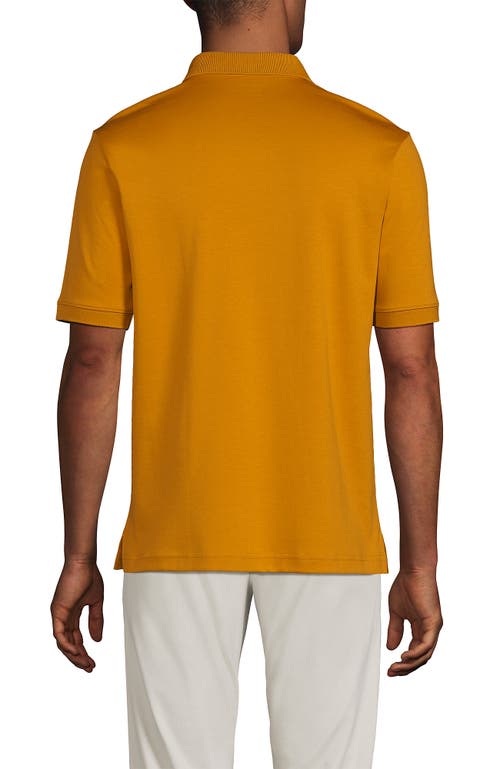 LANDS' END LANDS' END SHORT SLEEVE COTTON SUPIMA POLO SHIRT 