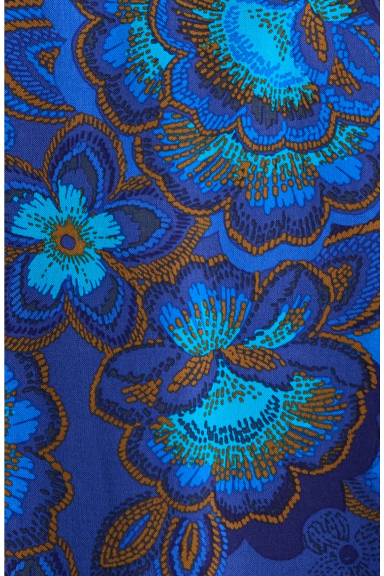 Bluford Floral Print Long Sleeve Shirt, Alternate, color, NAVY-BLUE