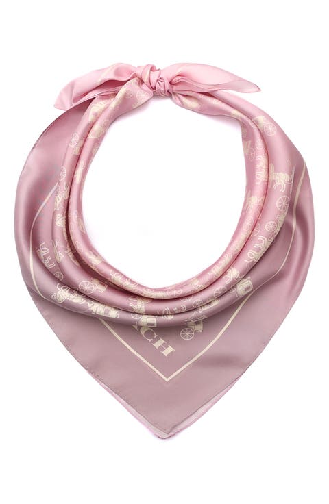Horse & Carriage Ombré Silk Square Scarf