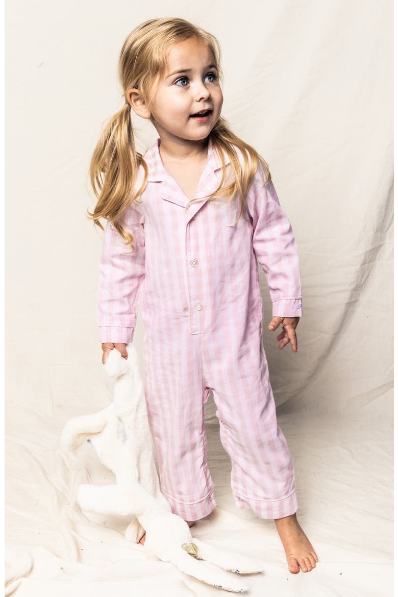Gingham Romper, Alternate, color, PINK