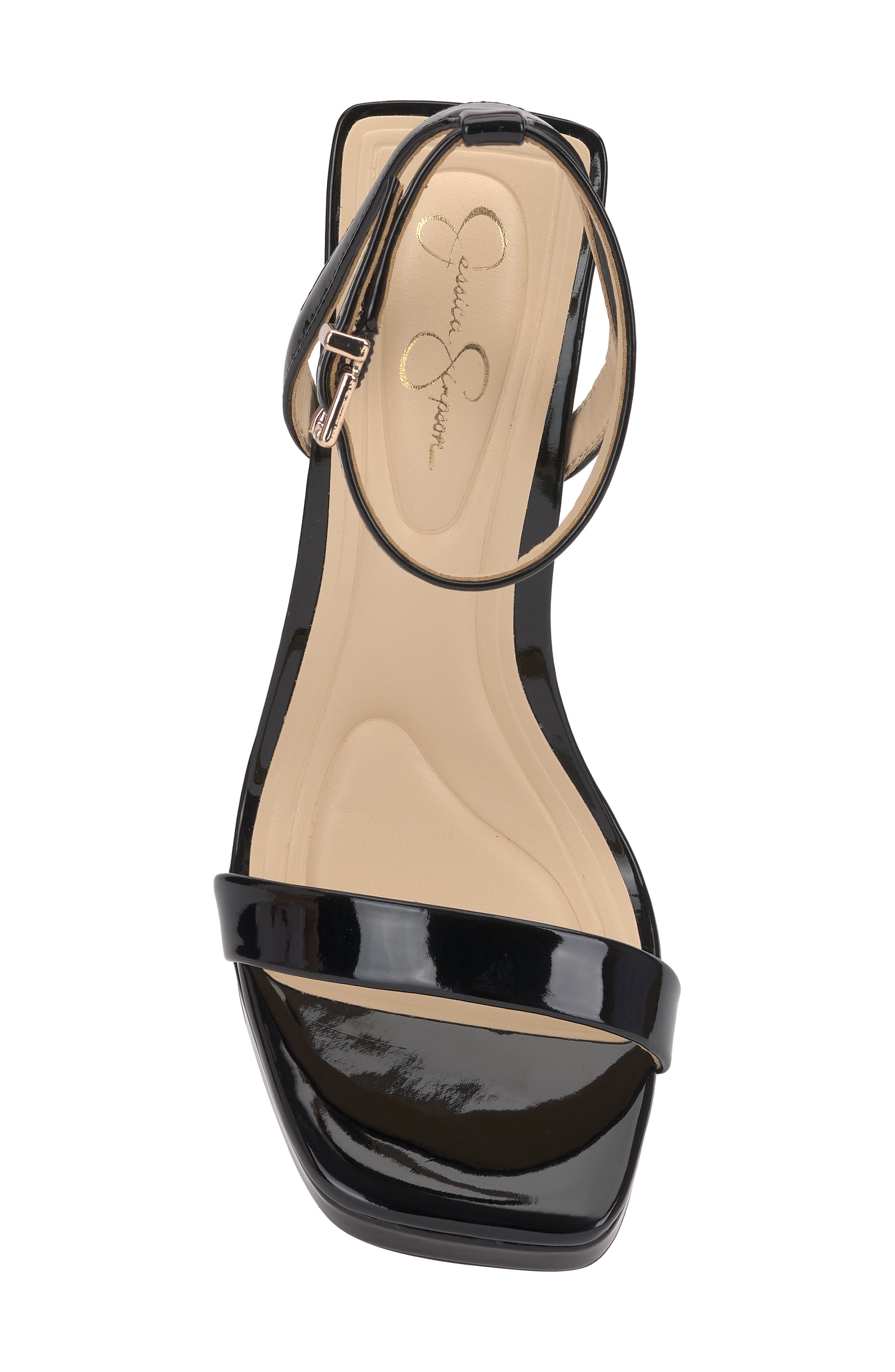 Jessica Simpson Adonia Ankle Strap Platform Sandal, Alternate, color, Black