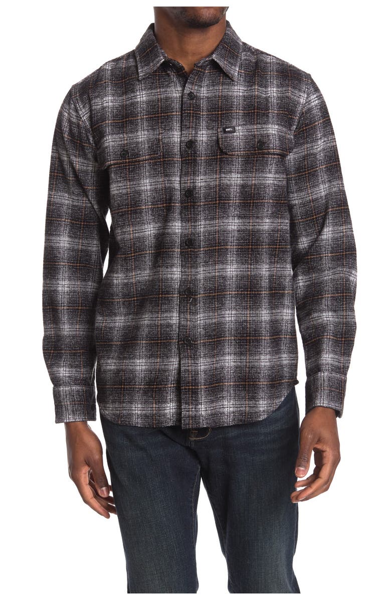 Obey Shriner Woven Long Sleeve Regular Fit Shirt, Main, color, 