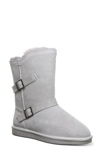 Bearpaw Valerie Faux Shearling Lined Boot In Gray