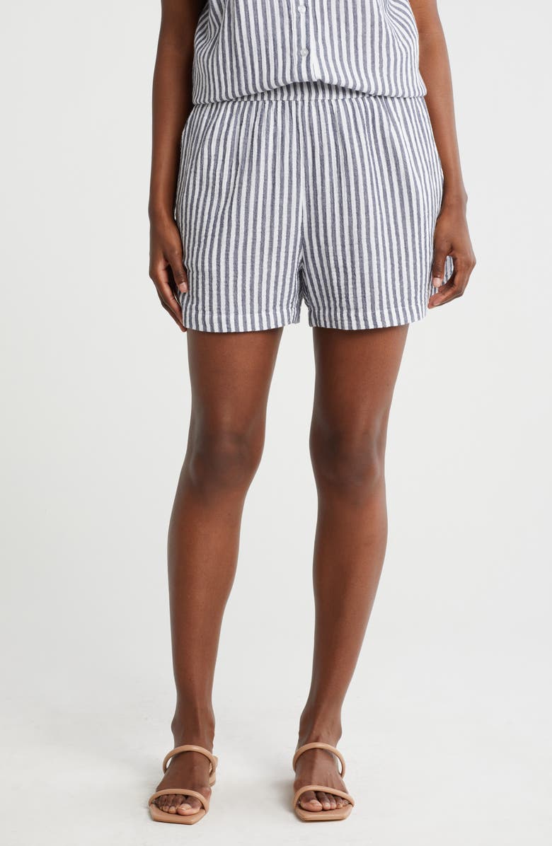 Caslon<sup>®</sup> Cotton Gauze Shorts, Main, color, 