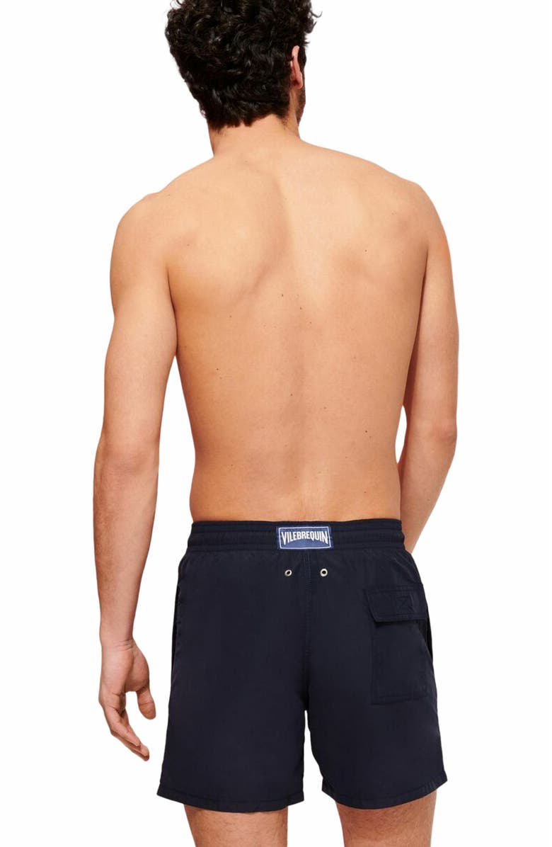 Vilebrequin Men's Solid Swim Trunks, Alternate, color, Noir