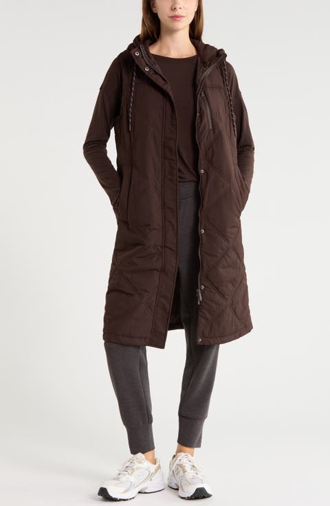 Long Hooded Puffer Vest