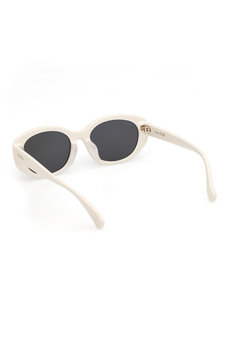 54mm Oval Sunglasses, Alternate, color, IVORY / SMOKE