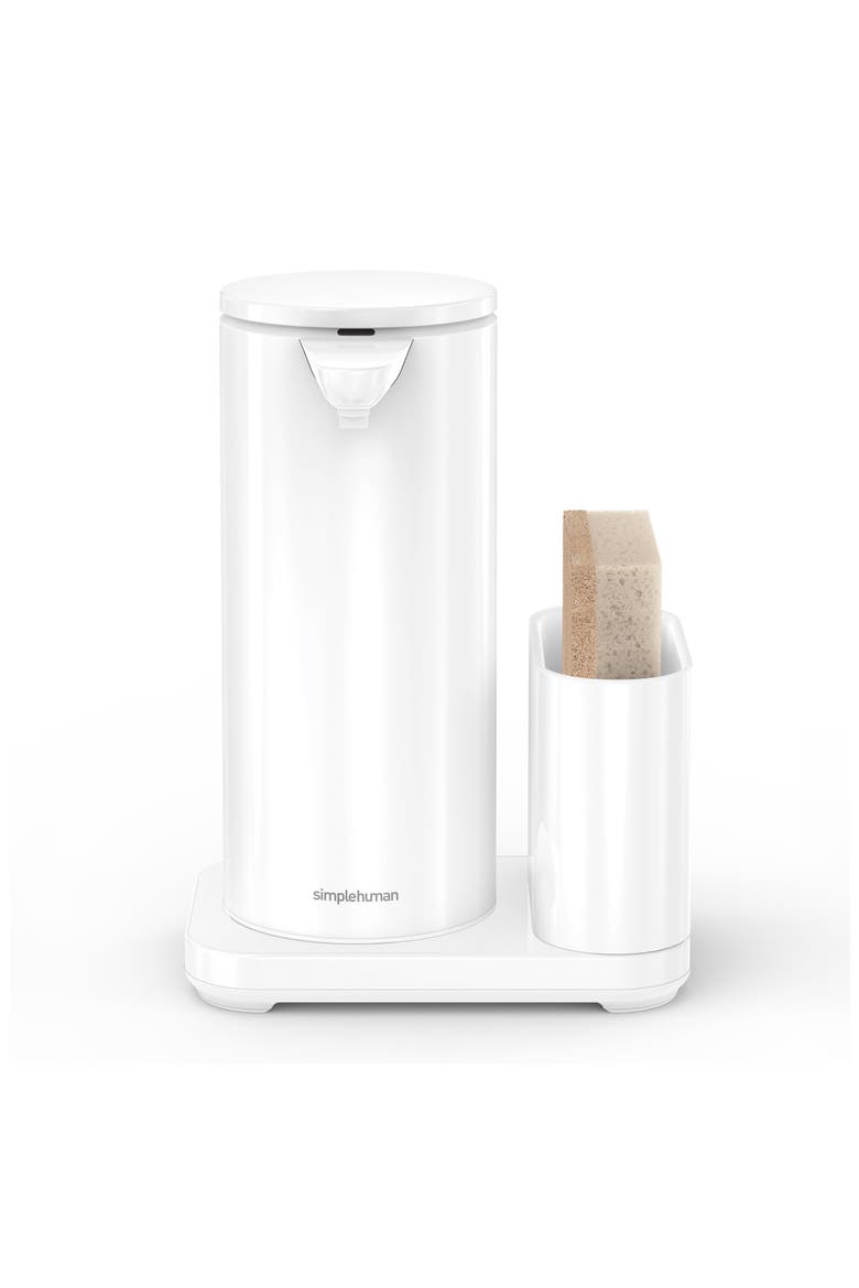 Rechargeable Liquid Soap Sensor Pump & Caddy, Alternate, color, WHITE