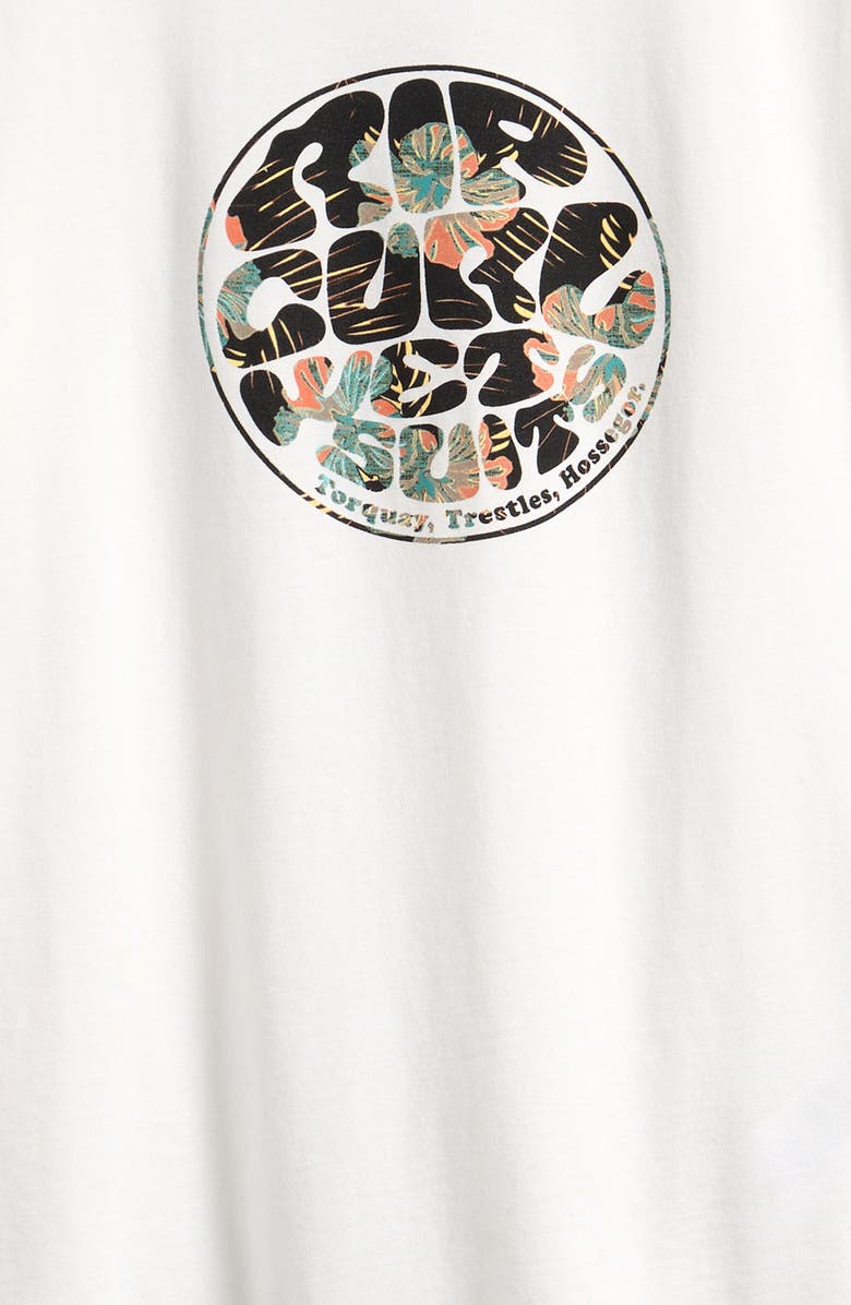 Rip Curl Kids' Wettie Passage Icon Cotton Graphic T-Shirt, Alternate, color, Bone