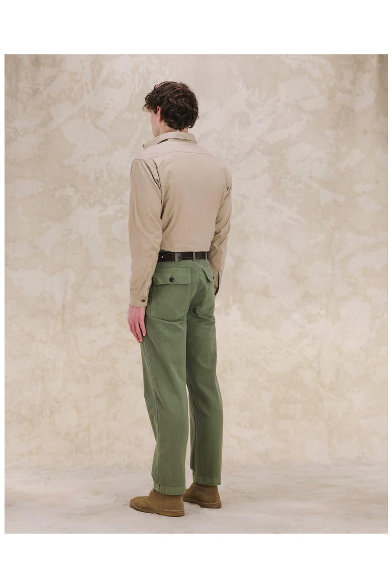 Newfatigue Moleskin Fatigue Trousers, Alternate, color, Dark Green
