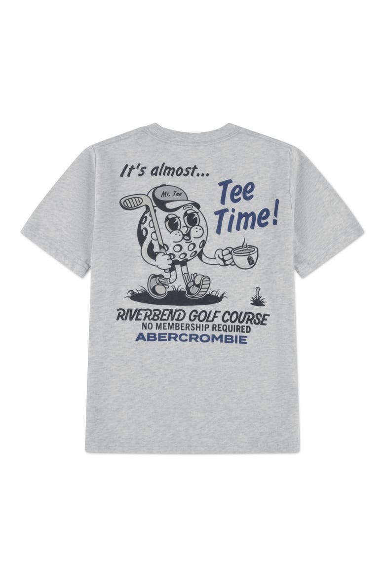 Kids' Tee Time Graphic T-Shirt, Alternate, color, LIGHT GREY HEATHER